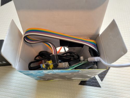 An open box with the finished product stuffed in it