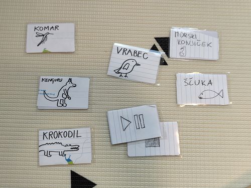 A few RFID cards we created for our jukebox